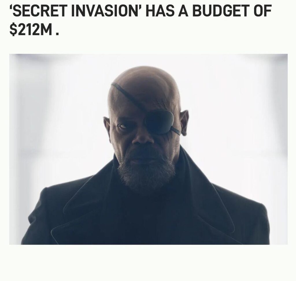Secret Invasion budget post