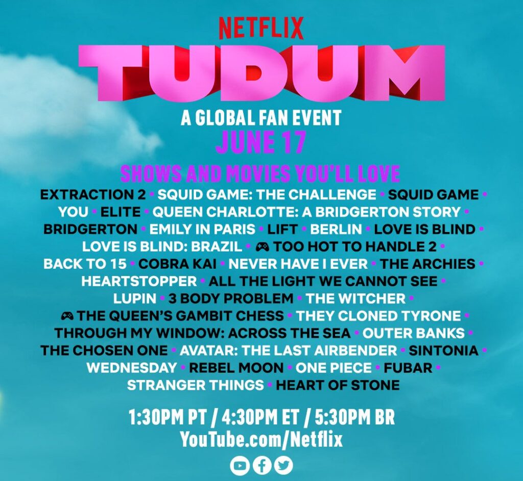 Netflix Movies & Shows Lineups Tudum Global Fan Event 